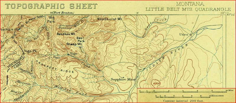 Mapa de la región en 1902. Foto: Wikipedia